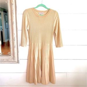 Nanette Lepore champagne Sparkly Swettee Dress Size Small